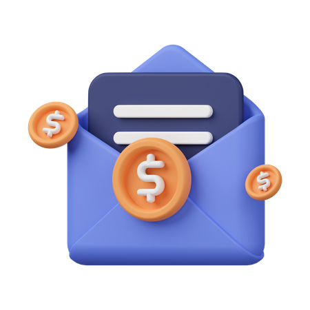 Finance Mail  3D Icon