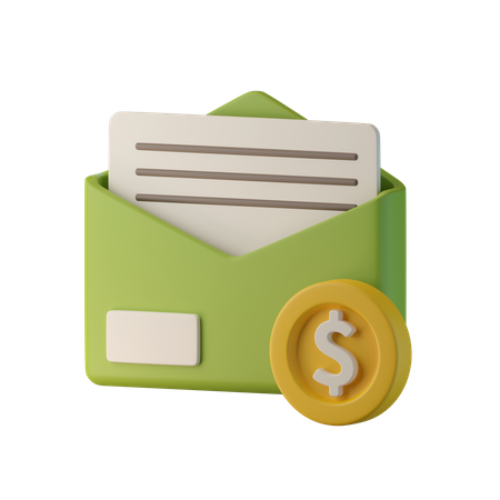 Finance Mail  3D Icon