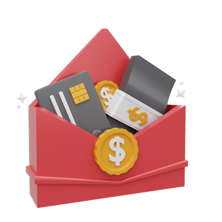Finance Mail  3D Icon