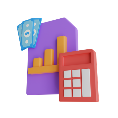 Finance Management  3D Icon