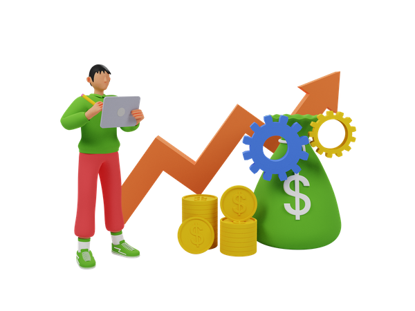 Finance management  3D Icon