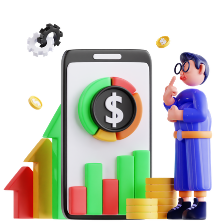 Finance Management  3D Icon