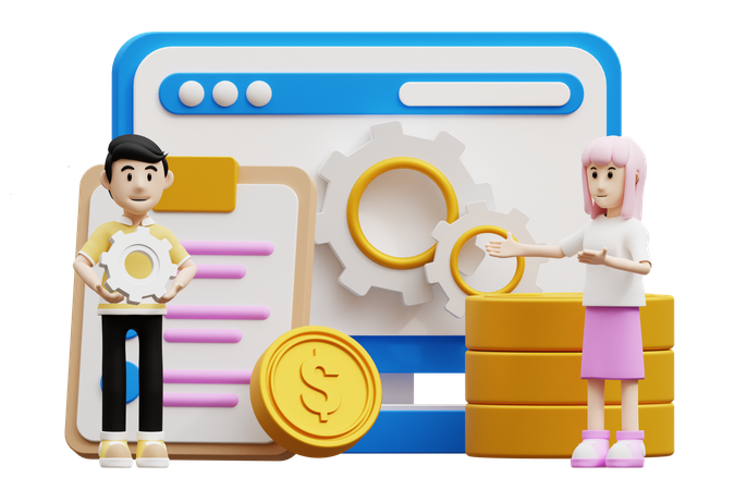 Finance Management  3D Icon