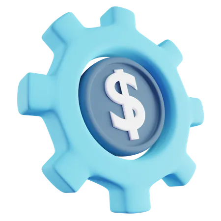 3 D Ilustration Of Finance Management With Blue Color 3D Icon