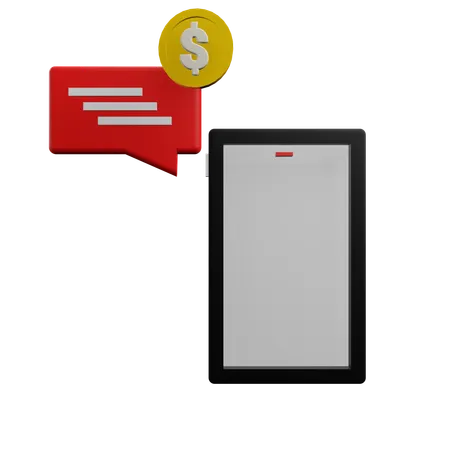 Finance Mobile App 3D Icon