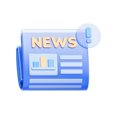 금융 뉴스  3D Icon