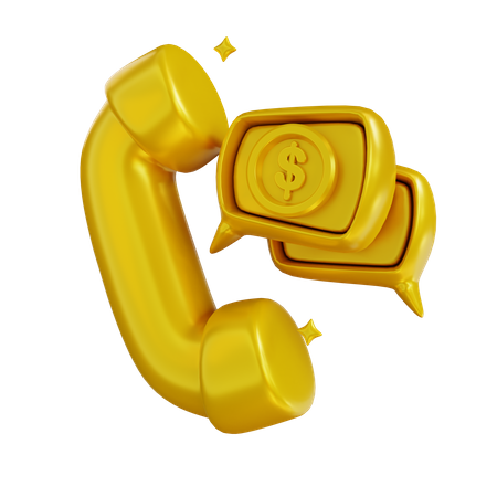 Finance Phone  3D Icon