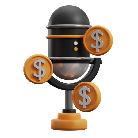 Finance Podcast  3D Icon