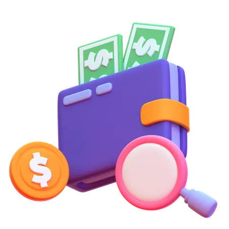 Portefeuille financier  3D Icon