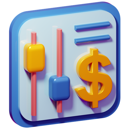 Finance Presentation  3D Icon