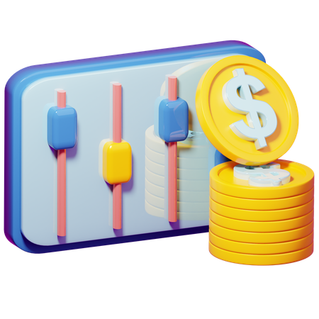 Finance Presentation  3D Icon
