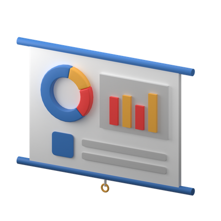 Finance Presentation  3D Icon