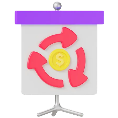 Finance Presentation  3D Icon