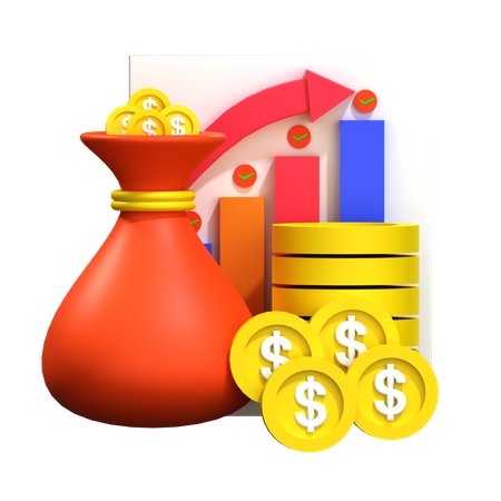 Finance Profit  3D Icon