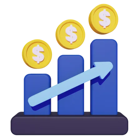 Finance Profit  3D Icon