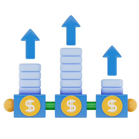 Finance Profit  3D Icon