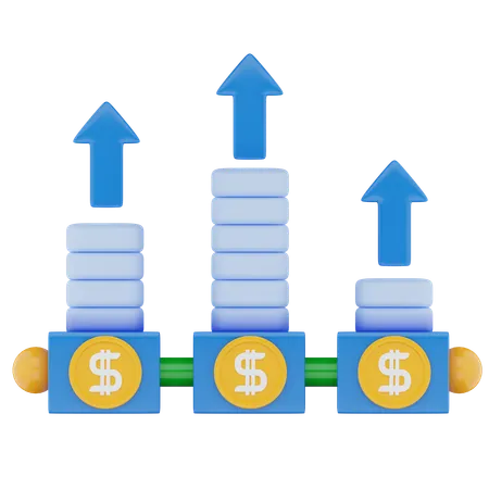 Finance Profit  3D Icon