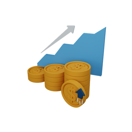 Finance profit  3D Icon