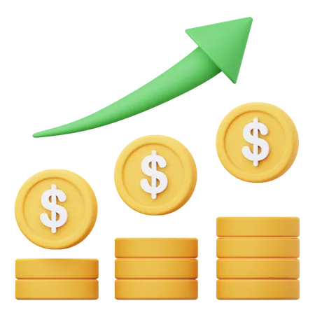 Finance Profit  3D Icon