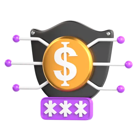Finance Protection 3 D Fintech Icon 3D Icon