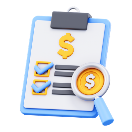 Finance Records  3D Icon