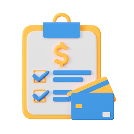 Finance Records  3D Icon