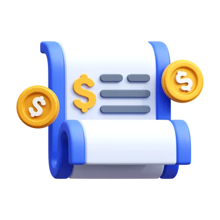 Finance Report 3 D Render Icon Illustration 3D Icon
