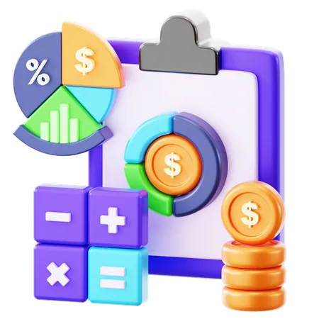 Finance Statistic 3 D Icon Illustration 3D Icon