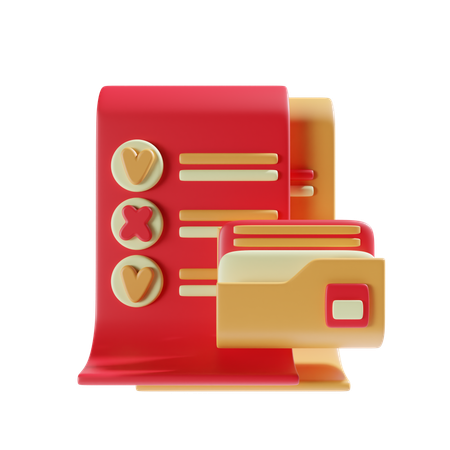 Finance Report  3D Icon