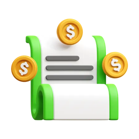 Finance Report  3D Icon