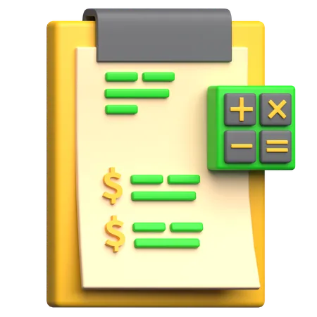 Finance report  3D Icon