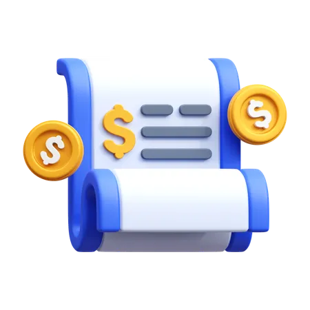 Finance Report  3D Icon