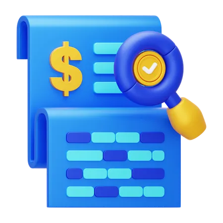 Finance Report  3D Icon