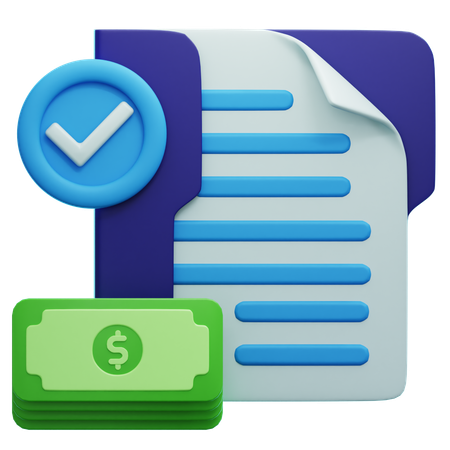 Finance Report  3D Icon