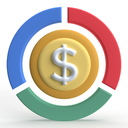 Finance Report  3D Icon