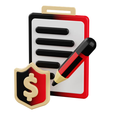 Finance Report  3D Icon