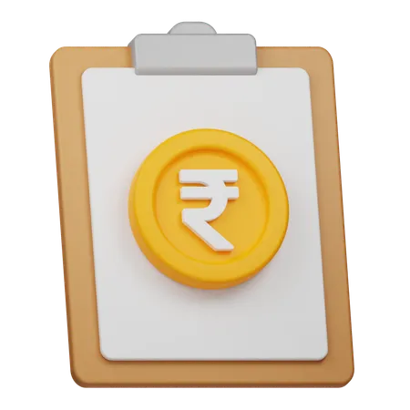 Finance Report  3D Icon