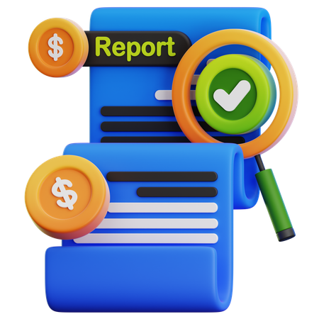 FINANCE REPORT  3D Icon