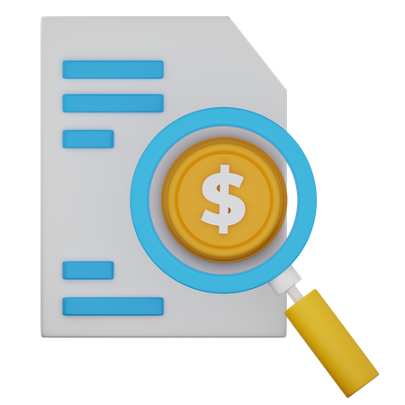 Finance Reseach  3D Icon