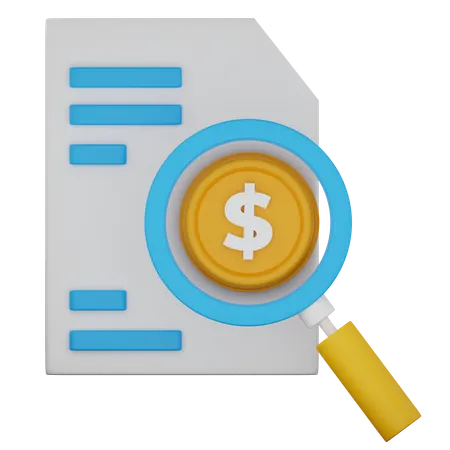 Finance Reseach  3D Icon