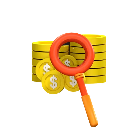 Finance Research  3D Icon