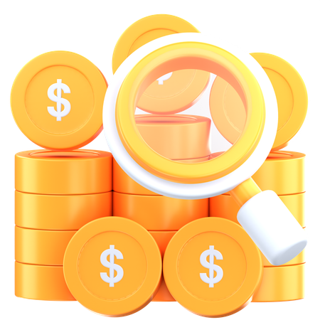 Finance Research  3D Icon