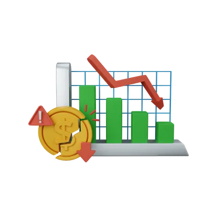 3 D Rendering Risk Isolated Useful For Business Currency Economy And Finance Design Illustration 3D Icon