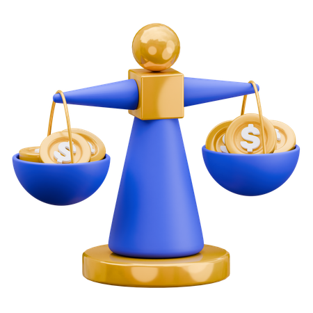 Finance Scale  3D Icon