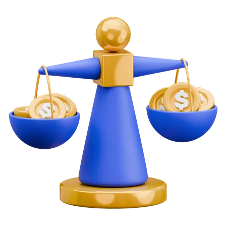 Finance Scale  3D Icon