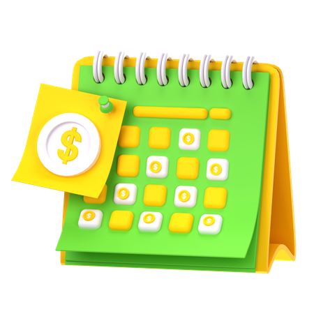 Finance Schedule  3D Icon