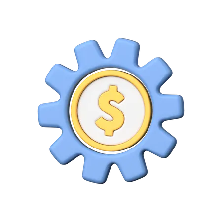 Finance setting management  3D Icon