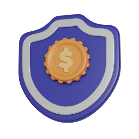 Finance Shield  3D Icon