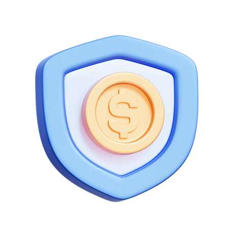 Finance Shield  3D Icon