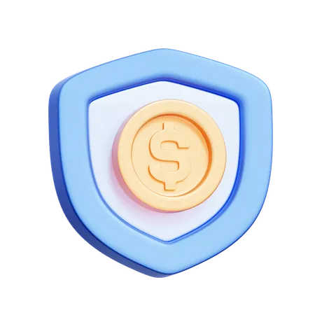 Finance Shield  3D Icon
